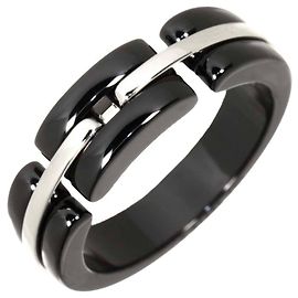 Anel Ultra Chanel em Ouro Branco 18K e Cerâmica Preta Outro