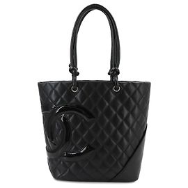 Saco de mão tote médio Chanel Cambon Line Preto