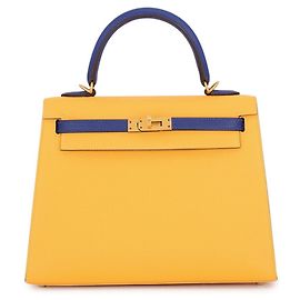 Hermès Borsa Hermes Kelly 25 Blu