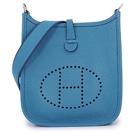 Hermès Hermes Evelyne TPM Shoulder Bag in Cobalt Blue