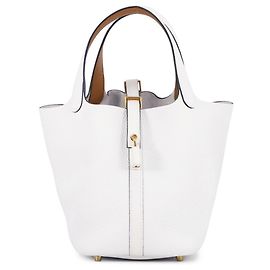 Hermès Sac à main Hermes Picotin Lock PM Blanc