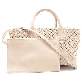 Bottega Veneta Mini Cabas Handtasche Pink