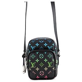 Louis Vuitton Monogram Iridescent Amazon Shoulder Bag Black
