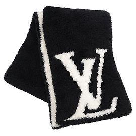 Stole réversible Louis Vuitton Noir Blanc