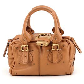 Sac à main Chloé Paddington Mini en cuir de veau Marron clair