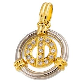 Pendente Christian Dior in oro 18K e diamanti Altro