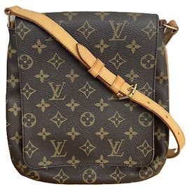 Bolso de hombro Louis Vuitton Monogram Musette Salsa Castaño