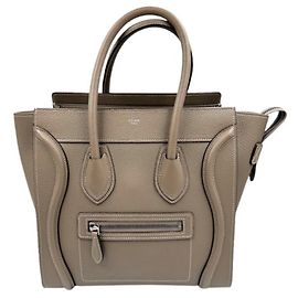 Céline Sac à main CELINE Micro Luggage Suri en Beige Beige