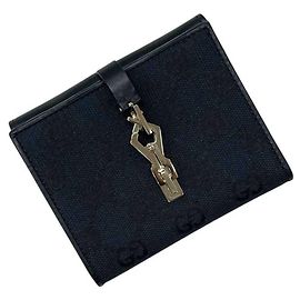 Gucci Bianca Bi-Fold Geldbörse Schwarz