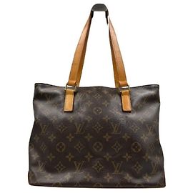 Borsa Tote Cabas Piano Monogram Louis Vuitton Marrone