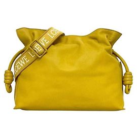 Sac à épaule Loewe Flamenco Medium Jaune