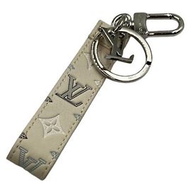 Louis Vuitton Keychain LV Shadow Dragonne M04117 White