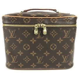 Louis Vuitton Monogram Nice BB Handbag Pouch Brown