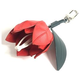 Louis Vuitton Tulip Bijou Keychain Accessory Red Green