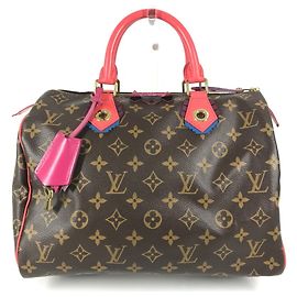 Sac Mini Boston Louis Vuitton Monogram Totem Speedy 30 Marron