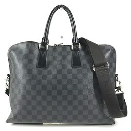 Bolso Louis Vuitton Damier Graphite Port Document Jour Negro