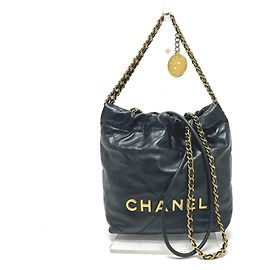 Chanel 22 Mini 2-Way Handtasche Schwarz