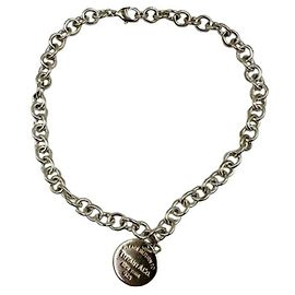 Autre Marque Collar Tiffany Return to Oval Tag Plata