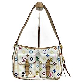 Louis Vuitton Lodge PM M40053 Monogram Multicolor Shoulder Bag Blanc Multicolore