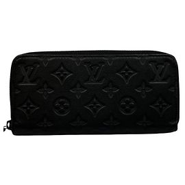 Portafoglio Zippy Louis Vuitton Monogram Shadow Nero