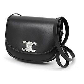 Céline Bolso de hombro Celine Medium Besace Triomphe Negro