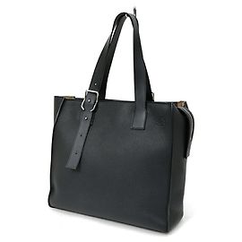 Loewe Buckle Zip Tote Bag Black