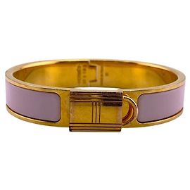 Hermès Hermes Click Cadena Bangle Bracelet Pink