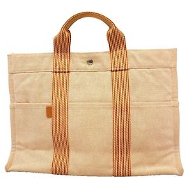 Hermès Hermes New Fourre-Tout MM Canvas Tote Bag Orange