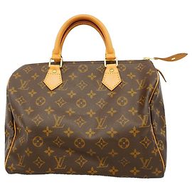 Borsa Louis Vuitton Monogram Speedy 30 Marrone