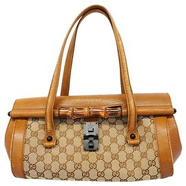 Bolso Gucci GG Canvas Bamboo Beige