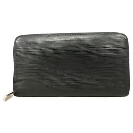 Louis Vuitton Epi Zippy Organizer Long Wallet in Noir Black