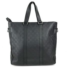 Bolsa de Ombro Louis Vuitton Damier Infini Tadao PM Preto