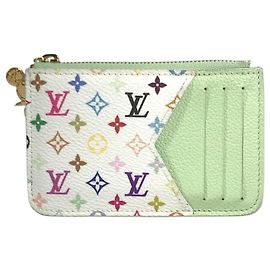 Louis Vuitton Monogram Multicolore Card Case Outro Verde