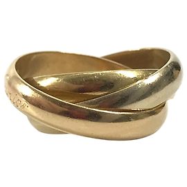 Bague Cartier Trinity Logo Triple Band en or 18K Argenté Doré