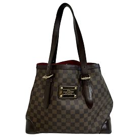 Bolsa Louis Vuitton Hampstead MM Marrom Vermelho Damier ebene