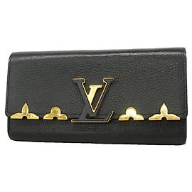 Carteira Longa Louis Vuitton em Noir Preto