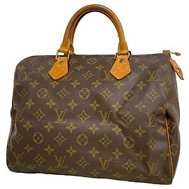 Sac à main Louis Vuitton Monogram Speedy 30 Marron