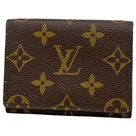 Louis Vuitton Monogram Business Card Case Brown