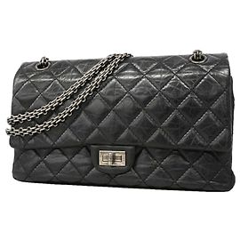 Bolso de hombro Chanel de piel negra Negro