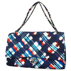 Borsa a Tracolla Chanel Blu Blu