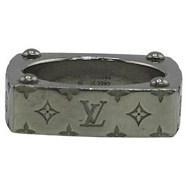 Louis Vuitton Bague Monogram Bold Metal Ring Argento