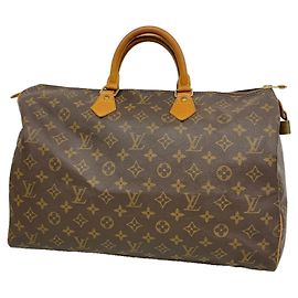 Sac à main Louis Vuitton Monogram Speedy 40 Marron