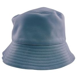 Chapéu Bucket em couro Anagram Loewe Azul