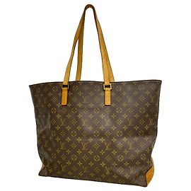 Louis Vuitton Monogram Cabas Alto Tote Bag Brown