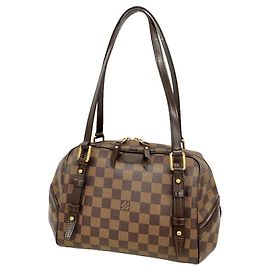 Bolso de hombro Louis Vuitton Damier Rivington PM Damier ebene