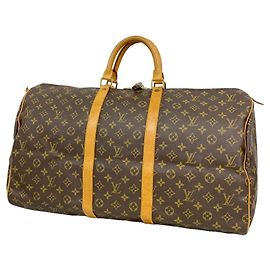 Bolsa Boston Louis Vuitton Monogram Keepall 55 Marrom