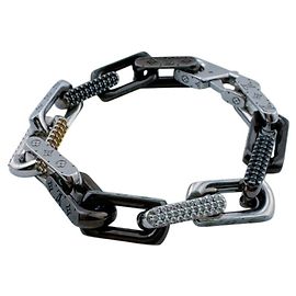 Louis Vuitton Armband mit Anhängern Schwarz Monogramm
