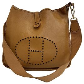 Hermès Hermes Evelyne 1PM Brown Leather Shoulder Bag Brown
