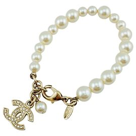 Bracelet avec breloque Chanel Coco Mark Blanc