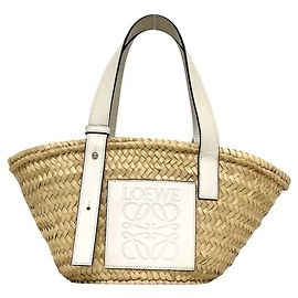 Sac Panier Small Loewe Blanc Beige